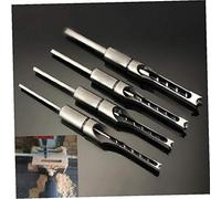 Lankater HSS Twist Drill Bits Woodworking Drill Tools Kit Set Square Auger Mortising Chisel Set Square Hole Extended Saw 6.0mm