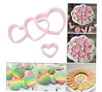 Lankater Love Heart Shape Biscuit Stamp Sugarcraft Fondant Cake Cookie Cutter Decorating Moulds 4pcs/set