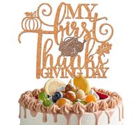 LANKBACK My First Thanks Giving Day Cake Topper