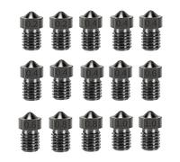 LANKEGU 15pcs Hardened Nozzle Set for Anycubic Kobra 3D Printer, 7pcs 0.4mm Nozzles and 2pcs 0.2mm, 0.6mm, 0.8mm, 1.0mm Wear-resistant Nozzle Set for Anycubic Mega, Mega X, Chrion, Kobra Neo