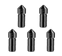 LANKEGU 5 PCS Upgraded Hardened Steel Nozzles, 3D Printer Accessories High-Temperature Resistance 0.4mm Hardened Steel Nozzle for AnkerMake M5 3D Printer