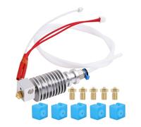 LANKEGU Hotend Kit for Anycubic Mega S, 3D Printer Assembled Hotend Kit with 5PCS Silicone Socks and Nozzles for Mega, Mega S Filament 3D Printers