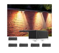 Lankey Sound Solar Garden Lights, Outdoor Wall Lights Out with 3 Modes, IP67 Waterproof Fence Lights Solar Powered for Garden, Fence, Yard, Front Door, Pathway, Stair (6 Pack)