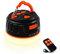 lanktoo Rechargeable Camping Lantern with Remote Control & Power Bank - USB C Camping Light 300H Running, 5 Modes Waterproof Tent Light W/ Magnetic Base for Power Cut Fishing Emergencies