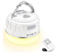lanktoo Rechargeable Camping Lantern with Remote Control & Power Bank - USB C Camping Light 300H Running, 5 Modes Waterproof Tent Light W/ Magnetic Base for Power Cut Fishing Emergencies