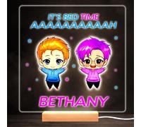 Lanky Box Bed Time Colourful Square Personalised Gift LED Lamp Night Light | Personalised Gift For Home, Lamp Room Décor | Kids & Adults Night Lights With Name | Personalised Gift For Bedroom |