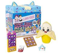 LankyBox Giant Foxy Surprise Snack Box, Mystery Surprise Giant Blind Box, 5 Fun Surprises Inside, Official LankyBox Merch