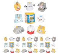 LankyBox Mini Mystery Squishies - Series 7, Collectible Mini Figures, Squishy Figures, Officially Licensed LankyBox Merch (Pack of 4)