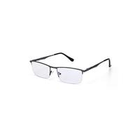 LANLANG Blaulichtfilter Brille f眉r Damen und Herren mit quadratischem Metallrahmen Anti-Eyestrain-Blaulichtfilter-Computerbrille 0 Dioptrien LL-012-C1