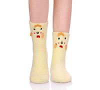 LANLEO Fuzzy Socks For Women Slipper Socks Fluffy Winter Warm Soft Cozy Plush Cute Animal Sleeping Christmas Socks, Chick, One size