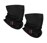 LANLFY FR Face Mask for Men, CATHRC2, Flame Retardant, 100% Cotton, Arc, Lightning Protection, Sweat Protection, 12 CAL, Black, Pack of 2, One Size