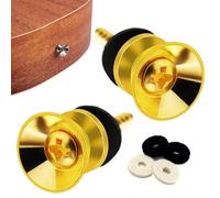 lanliflying Electric Guitar Strap Locks - Metal Strap Buttons Metal End Pins Flat Head,Metal Strap Buttons Secure Guitar Strap Locks Guitar End Pins For Acoustic, Ukulele