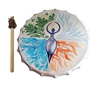 Lanlousy Handmade Shamanic Drum Sounds From Nature Sound Healing 10 Inch Drum