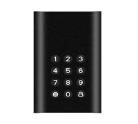 Lanlousy Portable External Hard Drive USB-C Encrypted Hard Drive Enclosure 128GB Encrypted Solid State Drive Easy to Use (Black)