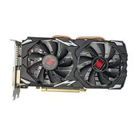 Lanlousy RX580 8G 2048SP Gaming Graphics Card 8GB DDR5 256Bit 1284/1750MHz DVI DP -Compatible Interface PCIE 3.0 16X 6PIN