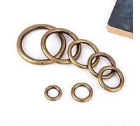 LanMaiXun 10pcs 40mm×5mm Brass Antique Brass Color Seamless Ring Decorative Ring
