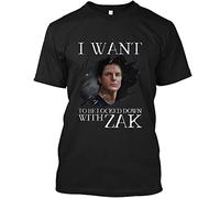LANMENG I Want Be Locked Down with Zak Bagans Adventures Shirt T Shirt for Men Women Unisex Black