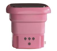 LANMFU Mini Portable Washing Machine, 6.5L Foldable Washing Machine, with 3 Modes Cleaning Half Automatic Washt, Travel Washing Machine with Soft Spin Dry for Socks, Underwear A