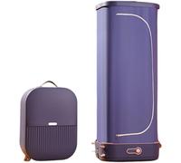 LANMFU Portable Home Clothes Dryer, Foldable Heated Airer Clothes Dryer Indoor, 900W Fully Automatic Clothes Care Machine, for Clothes & Fabric, Quickly Removes Wrinkles purple