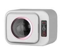 LANMFU Small Wall Mounted Drum Drying Machine, Mini Electric Portable Clothes Dryer, Front Load Compact Tumble Laundry Dryer, Dry Clothes Capacity: 1kg, for Apartment,Home,Dorm D