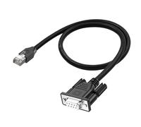 LANMINGLEL RJ45 to DB9 Cable RJ45 Male to DB9 9-Pin Female RS232 Serial Port Cat5 Ethernet LAN Console Cable RJ45 to RS232 Networking Devices Console Cable for Routers, Switches 0.5M