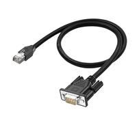 LANMINGLEL RJ45 to DB9 Cable RJ45 Male to DB9 9-Pin Male RS232 Serial Port Cat5 Ethernet LAN Console Cable RJ45 to RS232 Networking Devices Console Cable for Routers, Switches 0.5M
