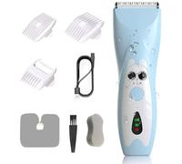 LANMODA Baby Hair Clippers, Ultra-Quiet Hair Trimmer for Toddler, Children with Autism, Waterproof Cordless Ceramic Blade, Rechargeable Haircut Kit for Kids Women