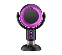 LANMOU Desktop Cooker Hood Mini Portable Extractor Hood with 2 Speed Adjustment, 15° Angle Adjustment and Detachable Oil Collection Cup Low Noise Kitchen Exhaust Fan for Hot Pot, BBQ (Purple)