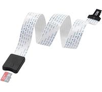 LANMU Micro SD to Micro SD Card Extension Cable Memory Card Adapter Extension for Mini 3D Printer/Anet A8 / Car GPS Compatible with Raspberry Pi, Sandisk(48CM/1.57FT)