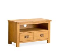 Lanner Oak 80Cm Small Tv Unit - Fully Assembled By Roseland Furniture