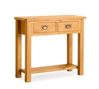 Lanner Oak 85Cm Console Table With Drawers - By Roseland Furniture