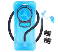 LANNEY 2L Hydration Bladder, 70oz Water Bladder Reservoir, Leak Proof, Insulated Tube, for Backpacks, Hiking, Running, Biking, Blue
