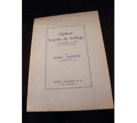 Lannoy Quinze leçons of solves to change the clés on toutes