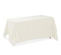 Lann's Linens (230cm x 400cm, Ivory 230cm x 400cm Premium Tablecloth for Wedding/Banquet/Restaurant - Rectangular Polyester Fabric Table Cloth - Ivory