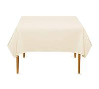 Lann's Linens - 54" Square Premium Tablecloth for Wedding/Banquet/Restaurant - Polyester Fabric Table Cloth - Ivory