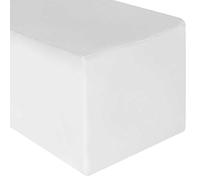 Lann's Linens (80cm x 180cm, White 1.8m Premium Fitted Tablecloth for 180cm x 80cm Rectangular Table - Wedding/Banquet/Trade Show - Polyester Cloth Fabric Cover - White