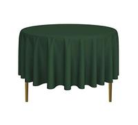 Lann's Linens - 90" Round Premium Tablecloth for Wedding/Banquet/Restaurant - Polyester Fabric Table Cloth - Hunter Green