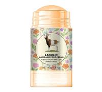 Lanolin Hand & Foot Cream Stick, Moisturizing Foot Balm for Dry, Cracked Skin with Aloe Vera, Softens Cracked Heels, Knees & Elbows, Non-Greasy Hydration for Men & Women
