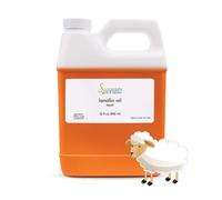 LANOLIN OIL Cold Pressed Unrefined | 100% Natural Available in Bulk | Carrier for Essential Oils Face Skin Hair Moisturizer Soap Making | 32 oz