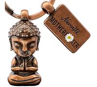 LANOLU Buddha Keychain, Gift for Yoga Fans - Namaste Meditation Decor, Buddhism Lucky Charm for More Serenity - Yoga Figurine