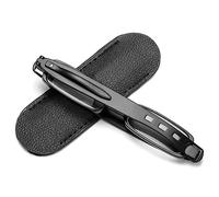 Lanomi 1 Pair Portable Folding Reading Glasses Women Men Slim Mini Pocket Lightweight 360 Degree Readers Eyeglasses Black(Anti Blue) 2.0