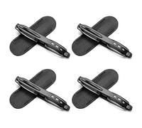 Lanomi 4 Pack Portable Folding Reading Glasses Women Men Slim Mini Pocket Lightweight 360 Degree Readers Eyeglasses 4 Pack Black(HD) 2.0
