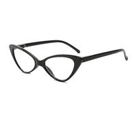 Lanomi Fashions Cat Eye Reading Glasses Women Men Blue Light Blocking Cateyes Readers Comfortable Colorful Lightweight Anti Blue Reading Eyeglasses Black 3.5