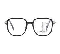 Lanomi Varifocal Reading Glasses with Blue Light Blocking Women Men Plastic Large Frame Progressive Multifocal Reader Eyeglasses Matte Black Glasses 1.5