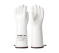 LANON Liquid Silicone Heat Resistant Gloves, Oven gloves with Fingers, Food Grade, CoralAir Liner, Waterproof, Non Slip, BBQ, Baking, Cooking Mitts, 15", Medium