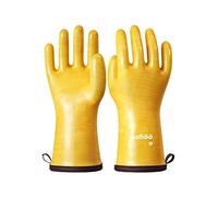 LANON Protection wahoo Liquid Silicone Oven Gloves, Silicone Heat Resistant Gloves, Food-Grade, Waterproof, Non Slip, BBQ, Baking, Cooking Mitts, XL/10