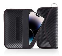 lanpard Faraday Pouch for car Keys, 2 Pack Faraday Bag, Key Signal Blocking Pouch, RFID Blocker for Keyless Entry Remote, Anti-Theft Remote Entry Keyless Protect Black,L