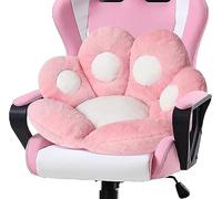 LANPEW Cat Paw Cushion Kawaii Chair Cushions Cute Stuff Seat Pad Comfy Lazy Sofa Office Floor Pillow for Gaming Chairs Room Decor(Rose, 60x60cm)
