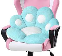 LANPEW Cat Paw Cushion Kawaii Chair Cushions Cute Stuff Seat Pad Comfy Lazy Sofa Office Floor Pillow for Gaming Chairs Room Decor(blue, 60x60cm)