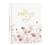 Lanpn Bible Prayer Journal for Woman, 68 Weeks Bible Study Journal Christian Prayer Notebook Planner with Scripture Verse, Daily Devotional Stuff, Christian Religious Faith Gifts (Leather Hardcover)